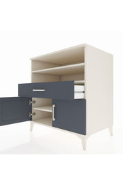 Kronos Şifonyer 3 Raflı Tek Çekmeceli 2 Kapaklı 88x59x96 - S70M025V2C