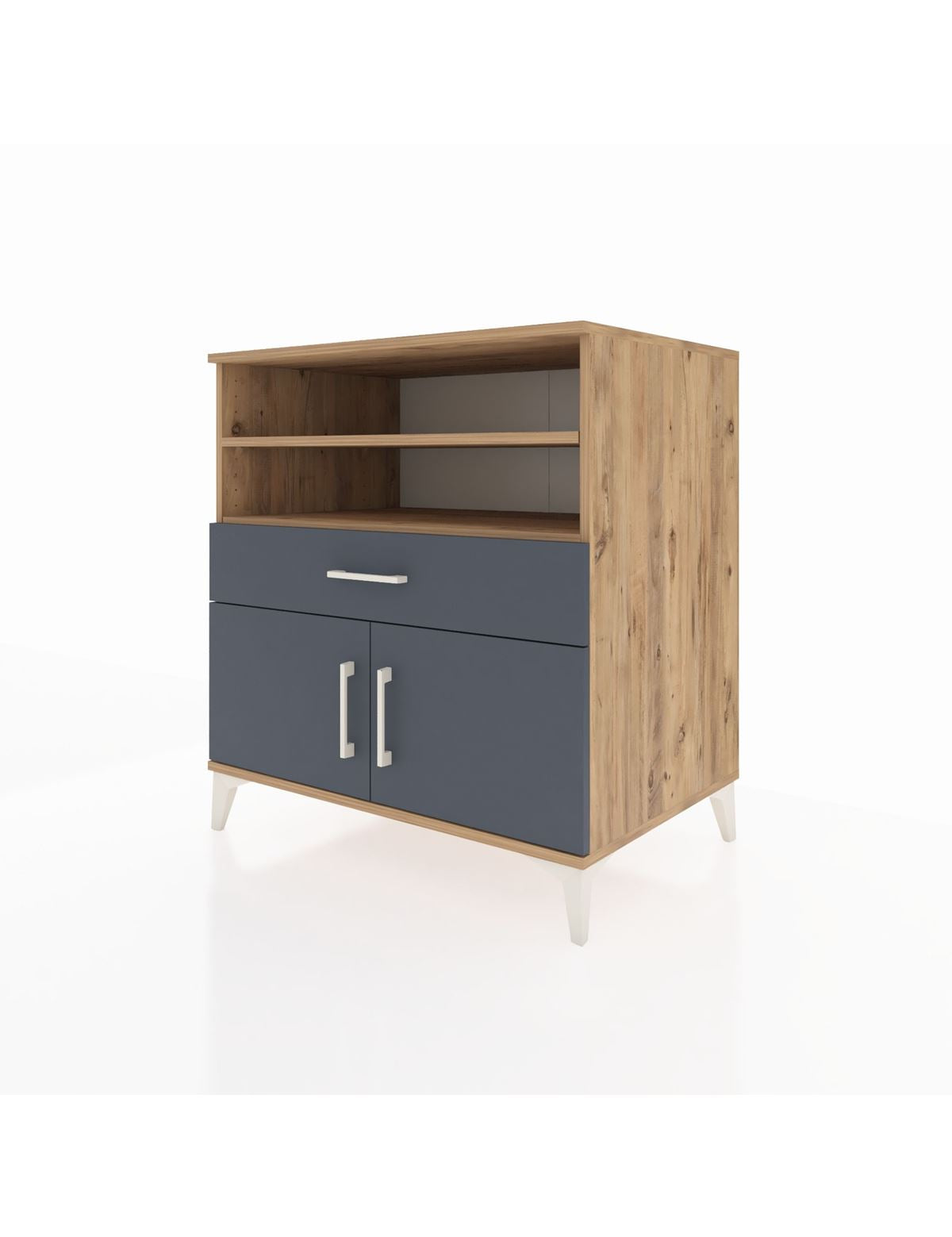 Kronos Şifonyer 3 Raflı Tek Çekmeceli 2 Kapaklı 88x59x96 - S70M025V8C