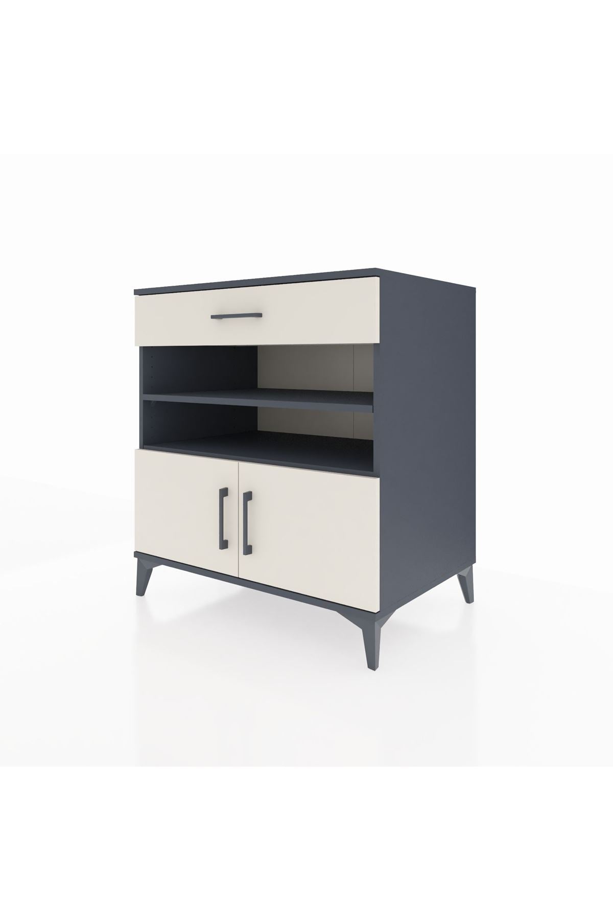 Kronos Şifonyer 3 Raflı Tek Çekmeceli 2 Kapaklı 88x59x96 - S70M026V4C