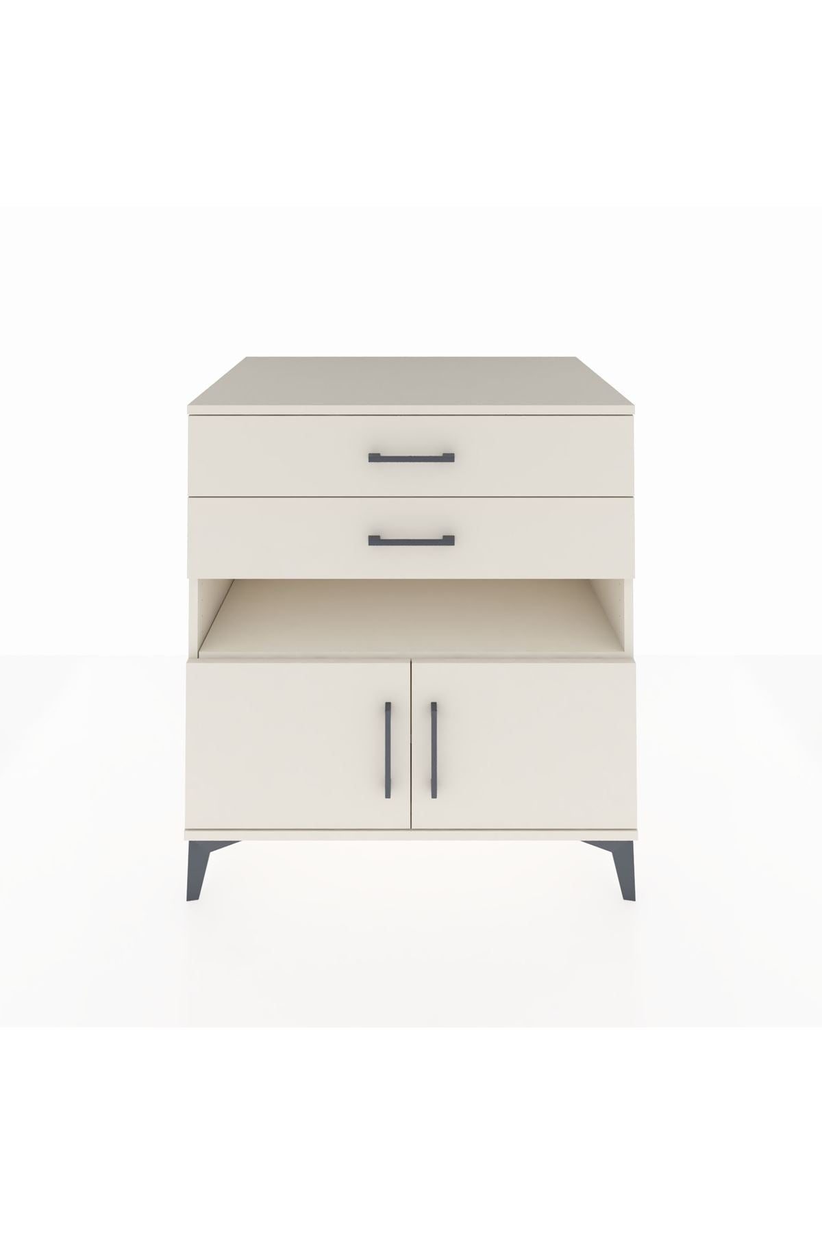 Kronos Şifonyer 2 Raflı 2 Çekmeceli 2 Kapaklı 88x59x96 - S70M027V1C
