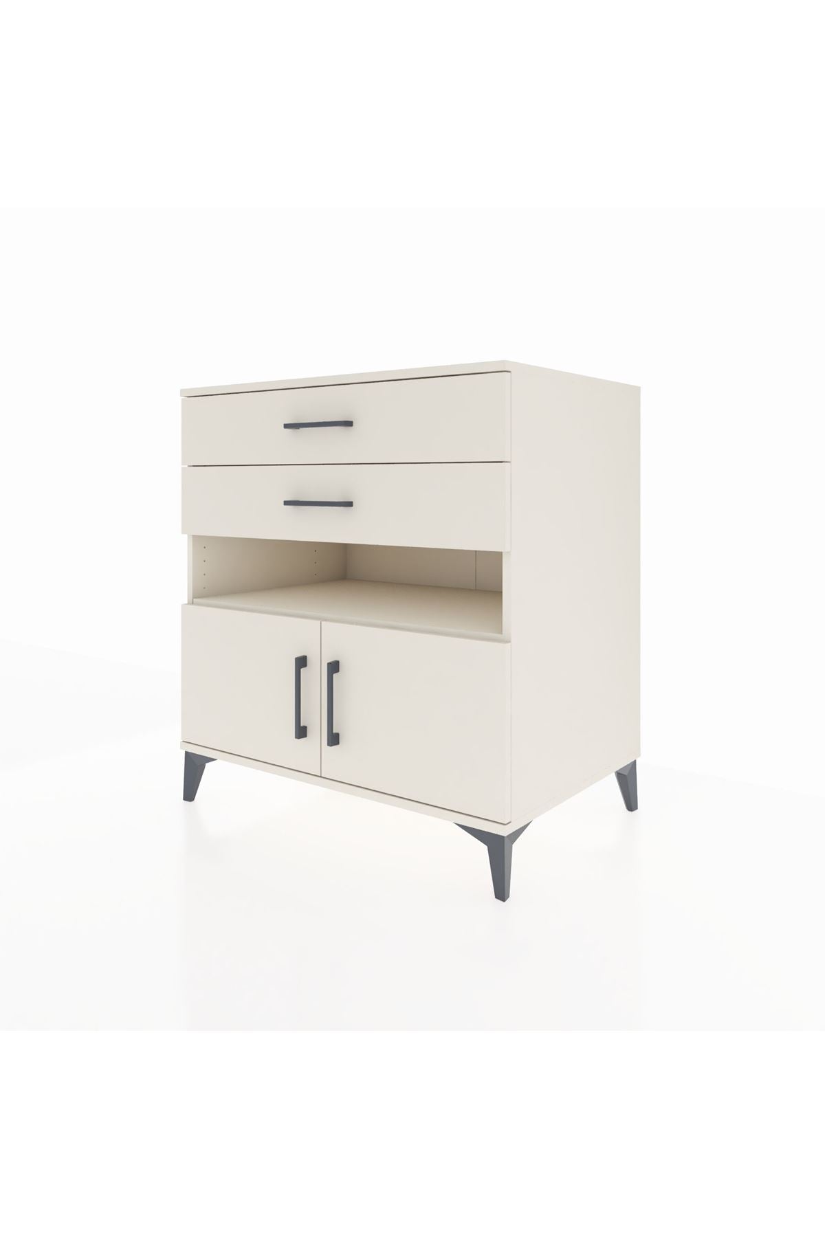 Kronos Şifonyer 2 Raflı 2 Çekmeceli 2 Kapaklı 88x59x96 - S70M027V1C