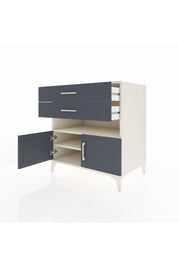Kronos Şifonyer 2 Raflı 2 Çekmeceli 2 Kapaklı 88x59x96 - S70M027V2C