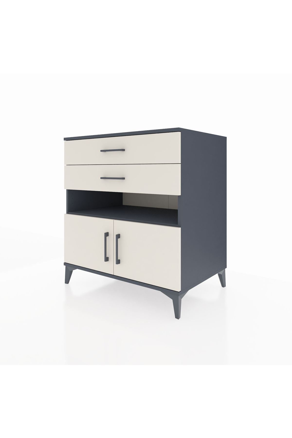 Kronos Şifonyer 2 Raflı 2 Çekmeceli 2 Kapaklı 88x59x96 - S70M027V4C