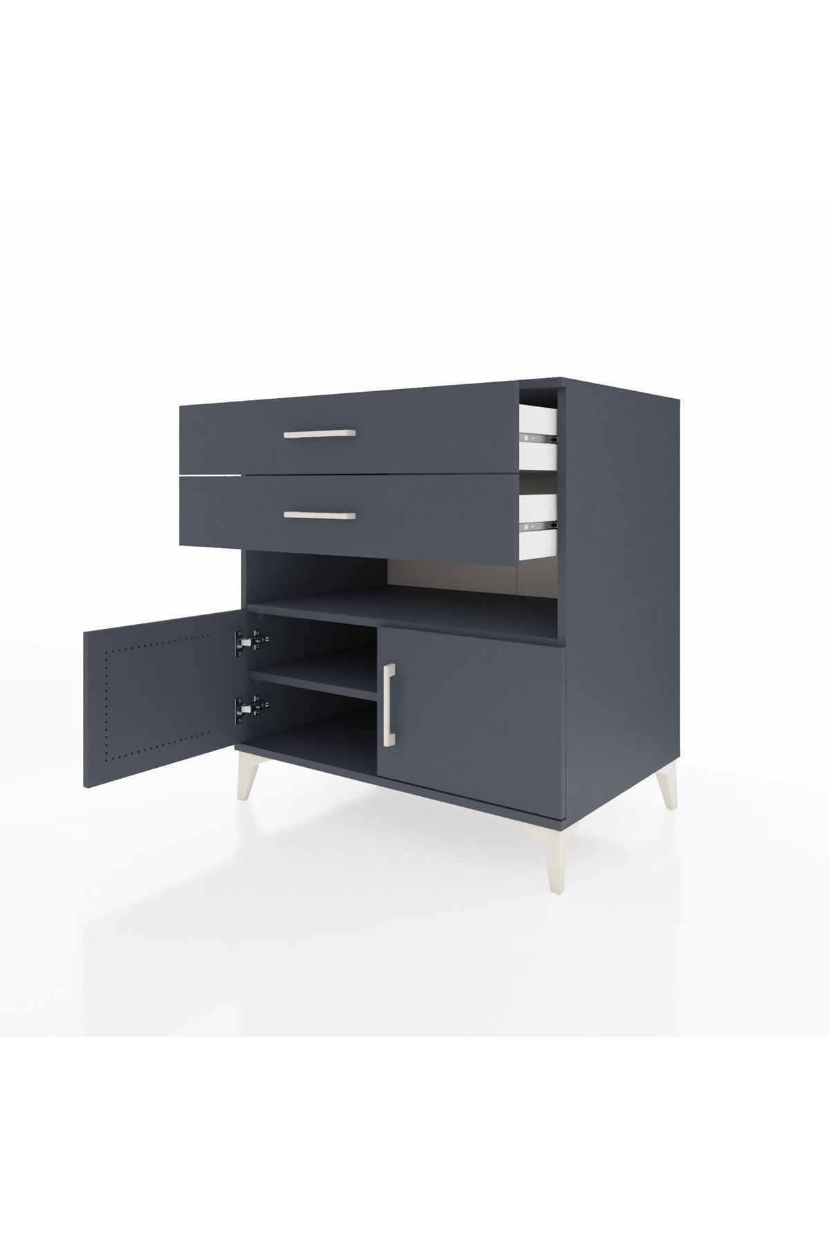 Kronos Şifonyer 2 Raflı 2 Çekmeceli 2 Kapaklı 88x59x96 - S70M027V5C