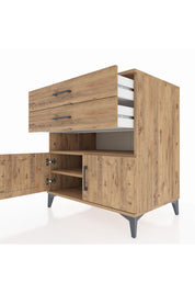 Kronos Şifonyer 2 Raflı 2 Çekmeceli 2 Kapaklı 88x59x96 - S70M027V9C