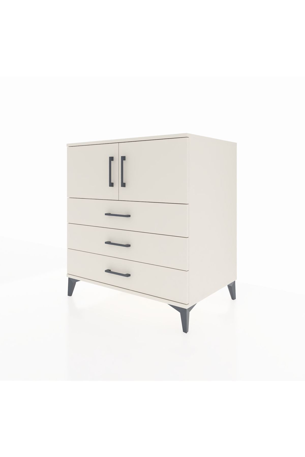 Kronos Şifonyer 2 Raflı 3 Çekmeceli 2 Kapaklı 88x59x96 - S70M029V1C