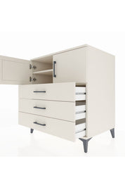 Kronos Şifonyer 2 Raflı 3 Çekmeceli 2 Kapaklı 88x59x96 - S70M029V1C