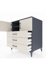 Kronos Şifonyer 2 Raflı 3 Çekmeceli 2 Kapaklı 88x59x96 - S70M029V4C