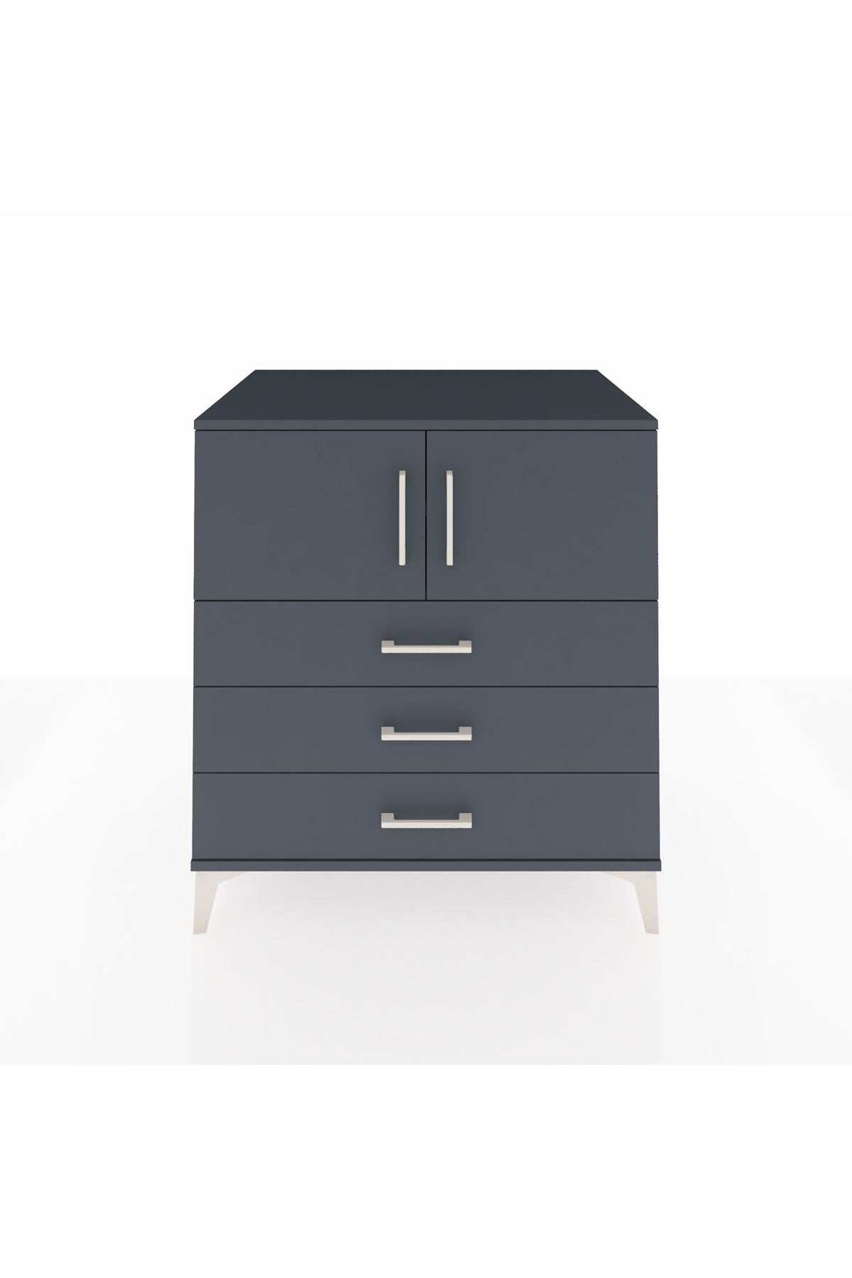 Kronos Şifonyer 2 Raflı 3 Çekmeceli 2 Kapaklı 88x59x96 - S70M029V5C