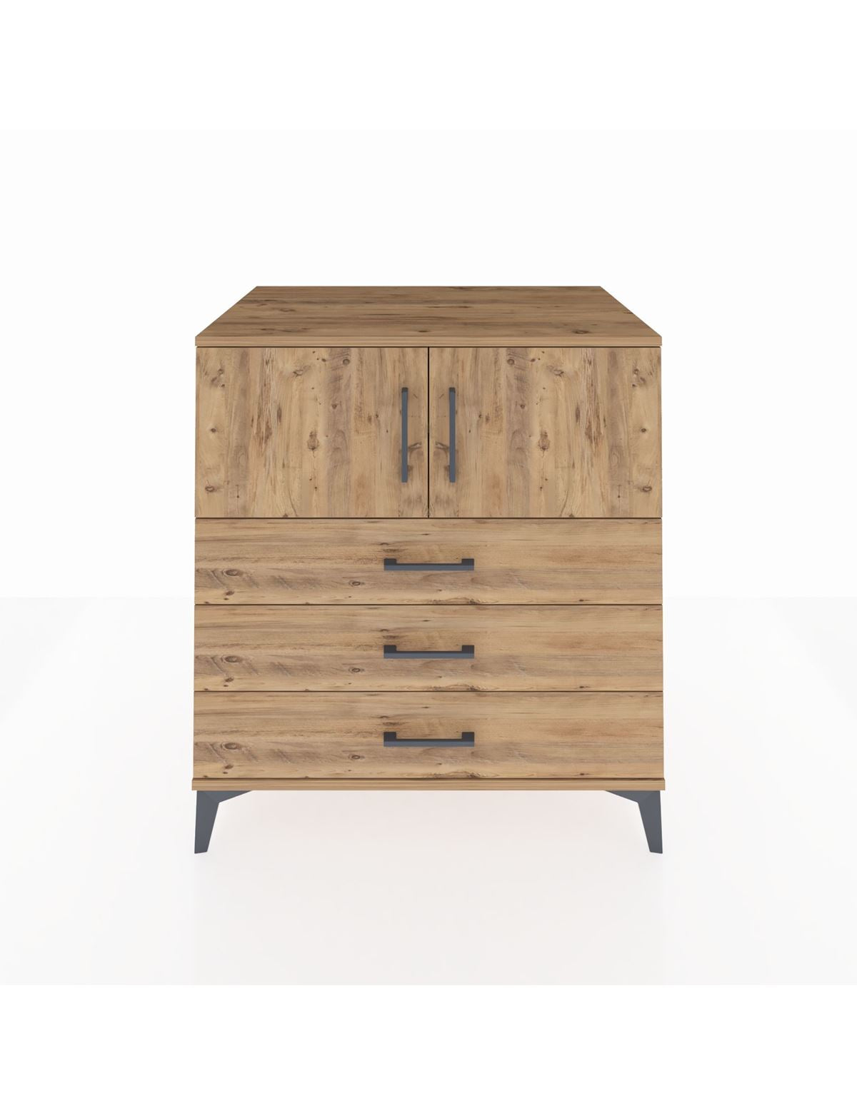 Kronos Şifonyer 2 Raflı 3 Çekmeceli 2 Kapaklı 88x59x96 - S70M029V9C