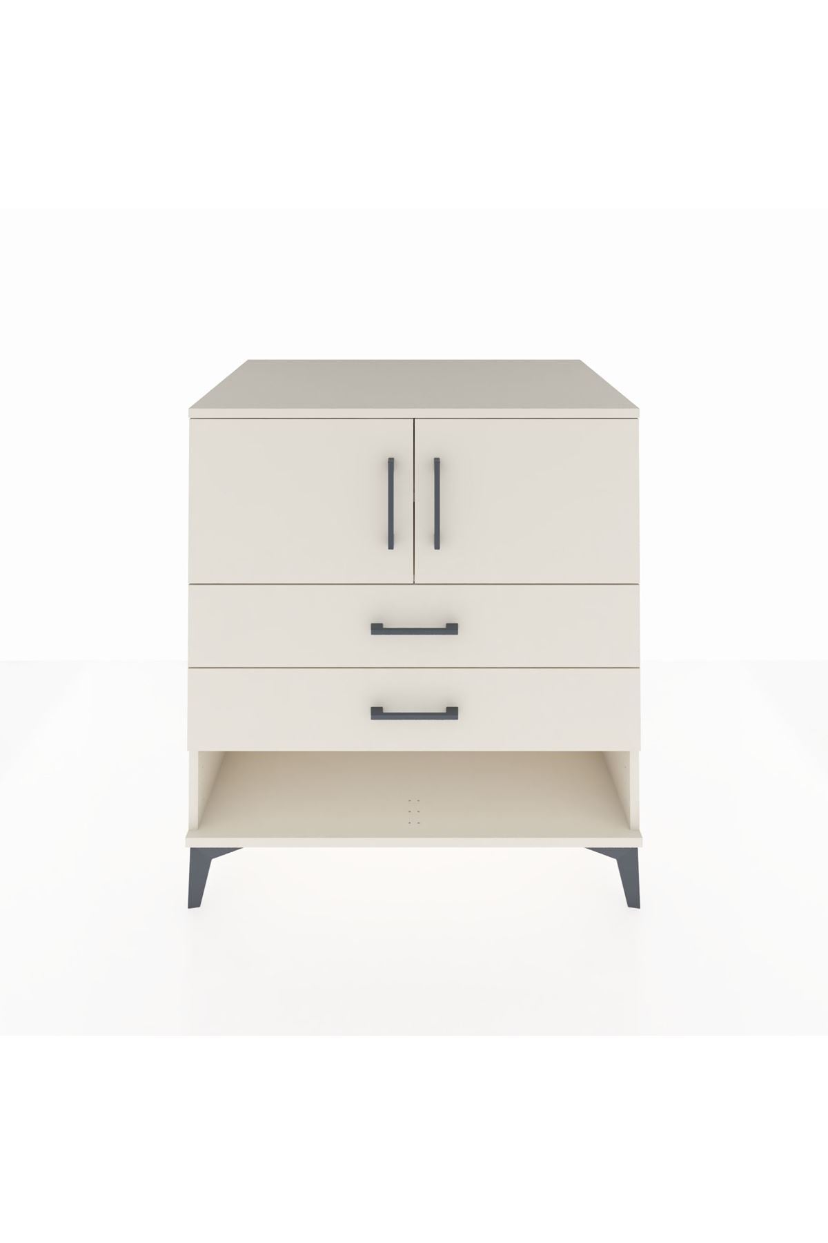 Kronos Şifonyer 2 Raflı 2 Çekmeceli 2 Kapaklı 88x59x96 - S70M030V1C