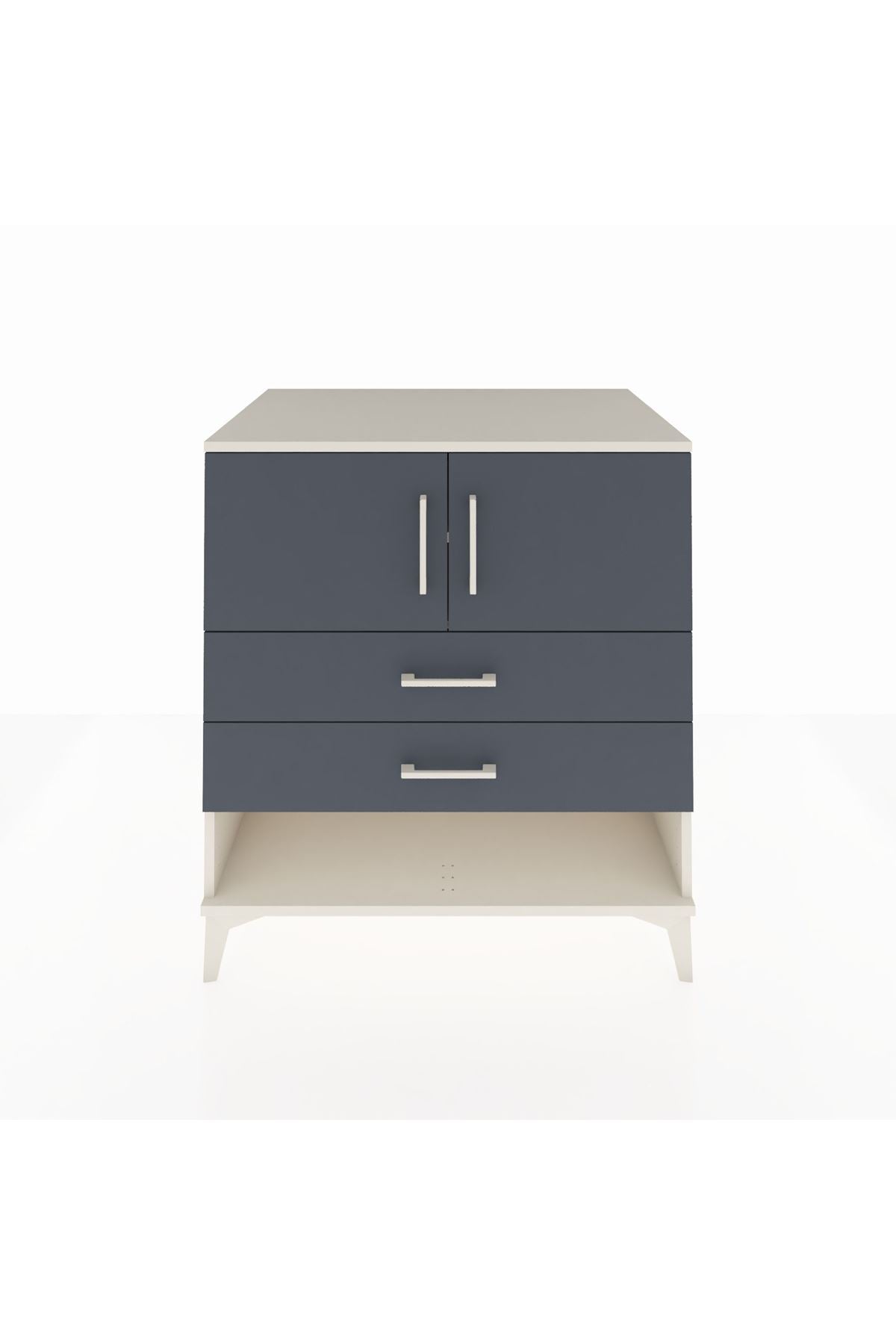 Kronos Şifonyer 2 Raflı 2 Çekmeceli 2 Kapaklı 88x59x96 - S70M030V2C