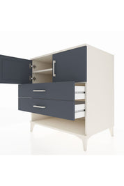 Kronos Şifonyer 2 Raflı 2 Çekmeceli 2 Kapaklı 88x59x96 - S70M030V2C