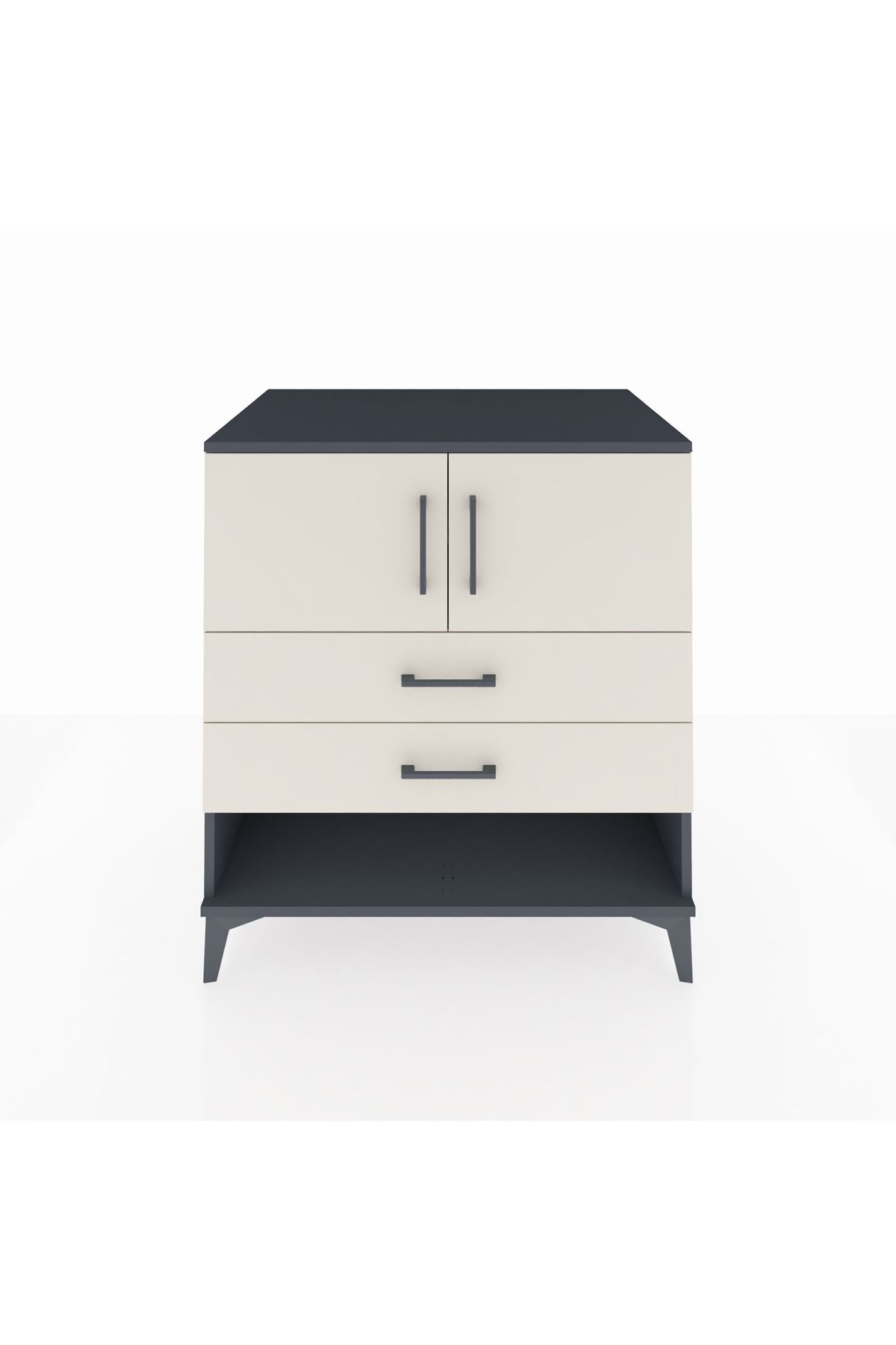 Kronos Şifonyer 2 Raflı 2 Çekmeceli 2 Kapaklı 88x59x96 - S70M030V4C