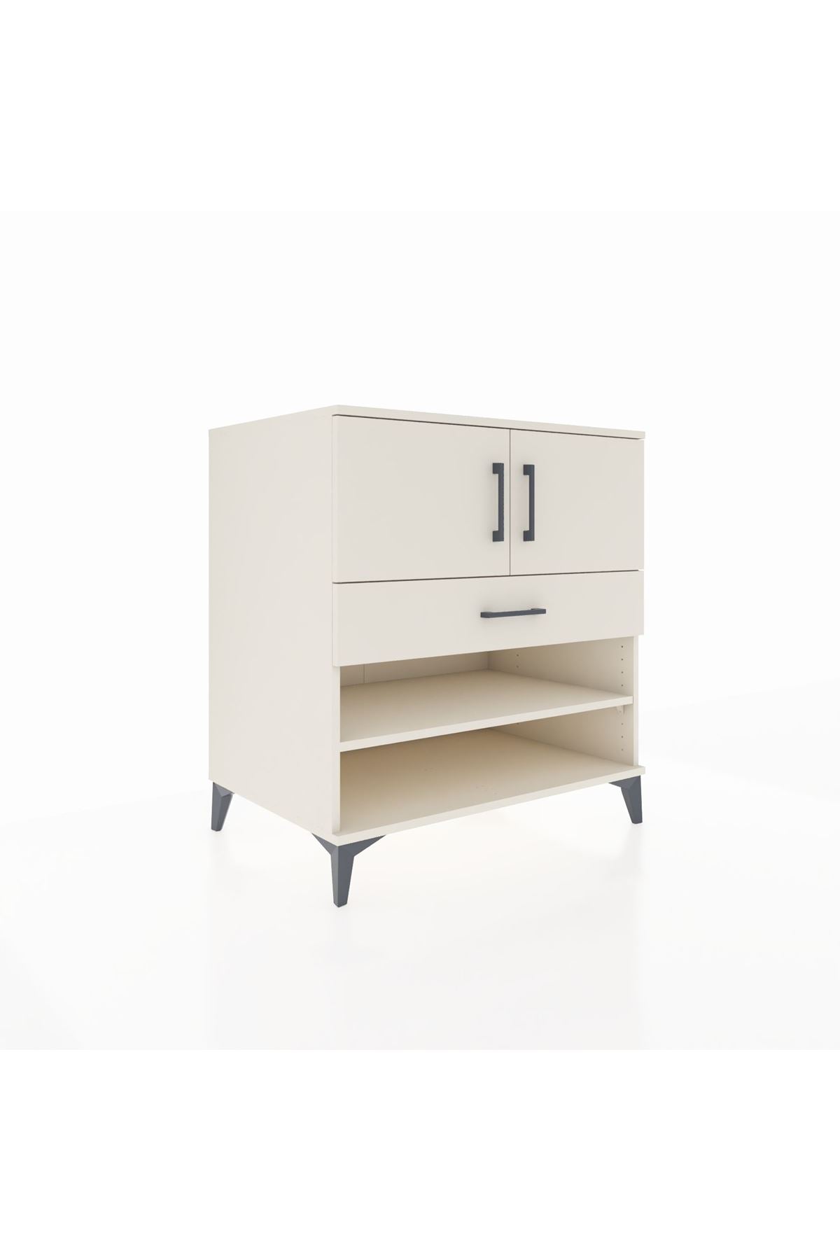 Kronos Şifonyer 3 Raflı Tek Çekmeceli 2 Kapaklı 88x59x96 - S70M031V1C