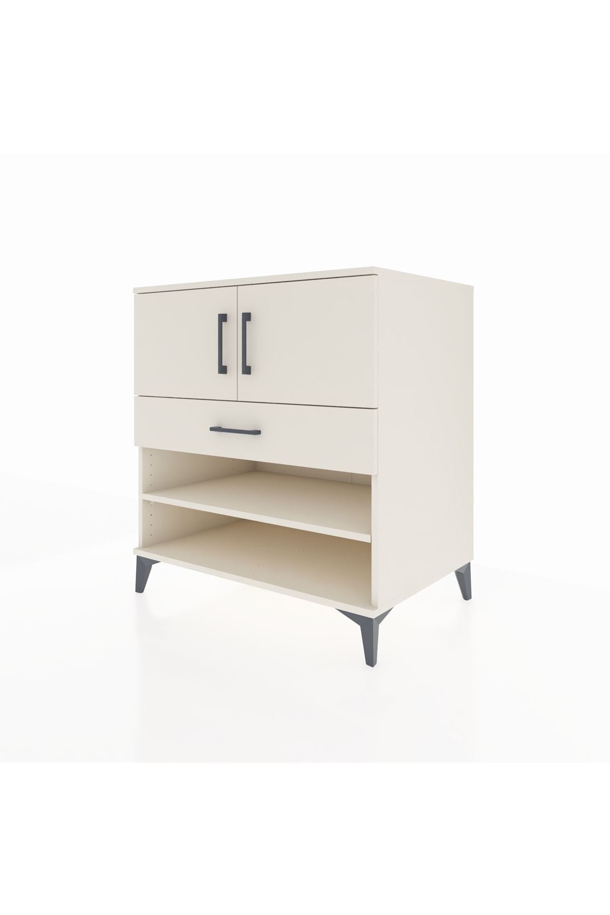 Kronos Şifonyer 3 Raflı Tek Çekmeceli 2 Kapaklı 88x59x96 - S70M031V1C