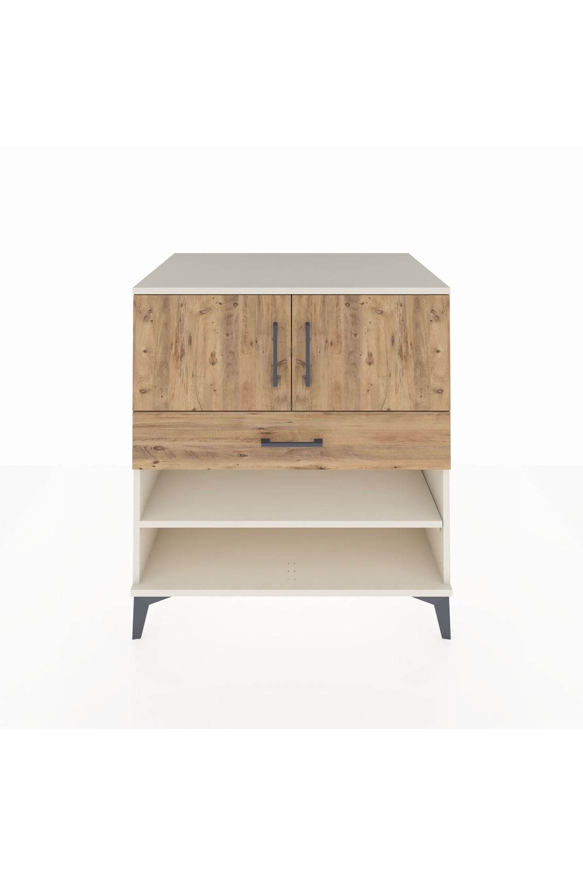 Kronos Şifonyer 3 Raflı Tek Çekmeceli 2 Kapaklı 88x59x96 - S70M031V3C