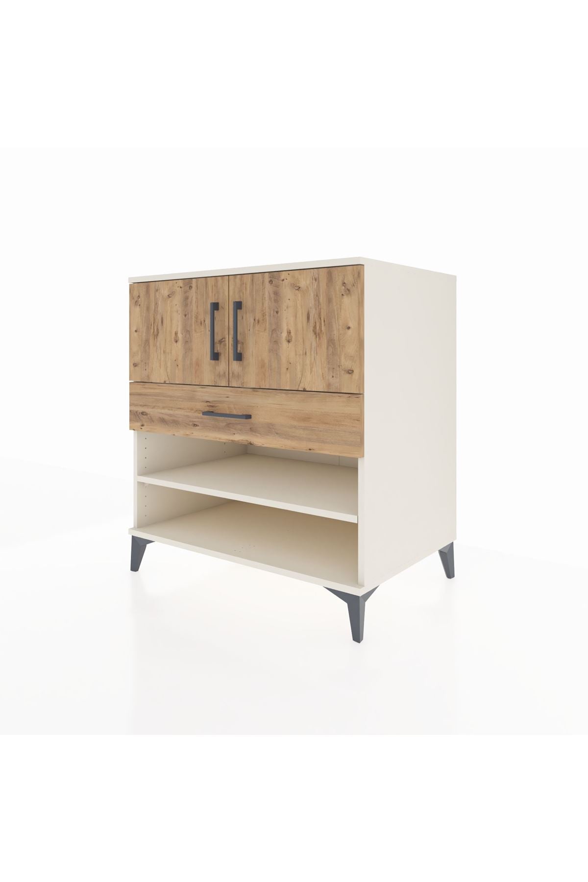 Kronos Şifonyer 3 Raflı Tek Çekmeceli 2 Kapaklı 88x59x96 - S70M031V3C