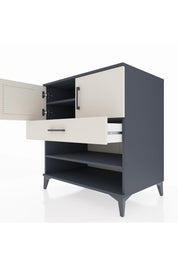 Kronos Şifonyer 3 Raflı Tek Çekmeceli 2 Kapaklı 88x59x96 - S70M031V4C