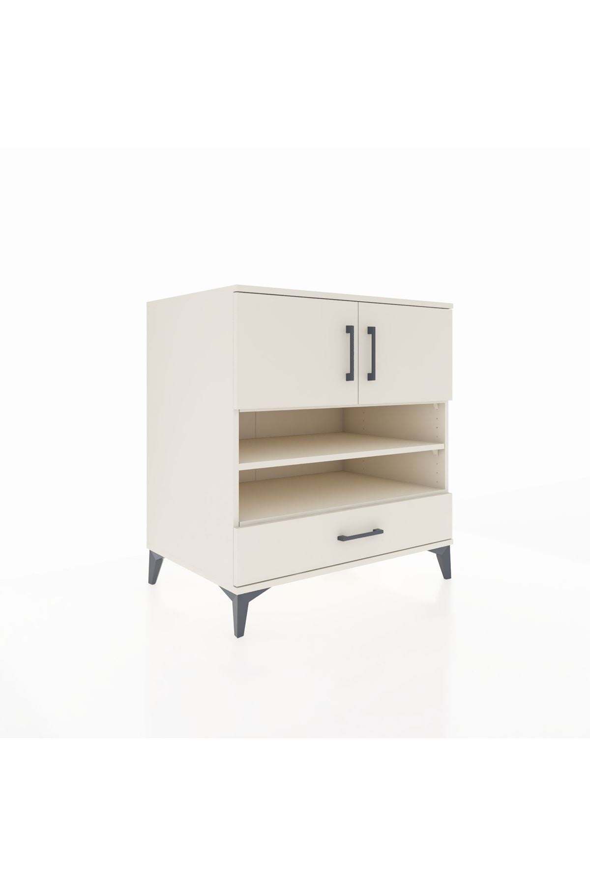 Kronos Şifonyer 4 Raflı Tek Çekmeceli 2 Kapaklı 88x59x96 - S70M032V1C