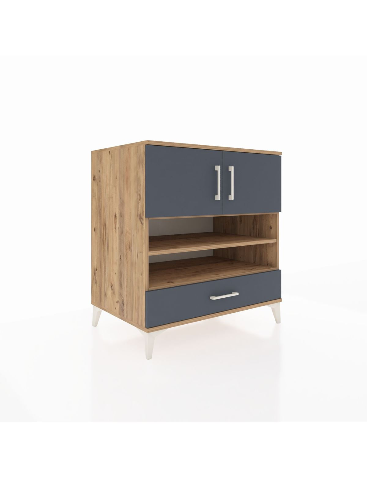 Kronos Şifonyer 4 Raflı Tek Çekmeceli 2 Kapaklı 88x59x96 - S70M032V8C