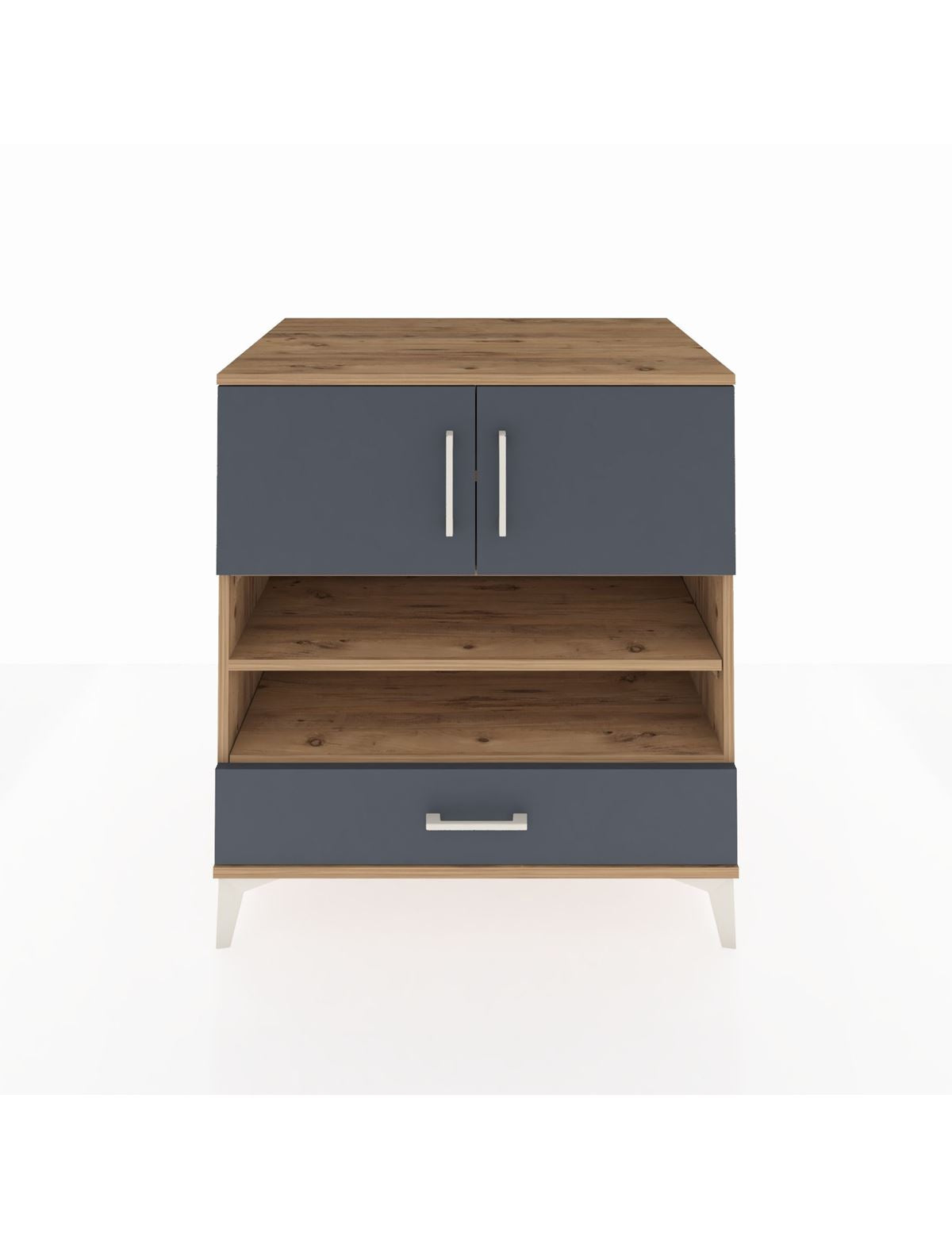Kronos Şifonyer 4 Raflı Tek Çekmeceli 2 Kapaklı 88x59x96 - S70M032V8C