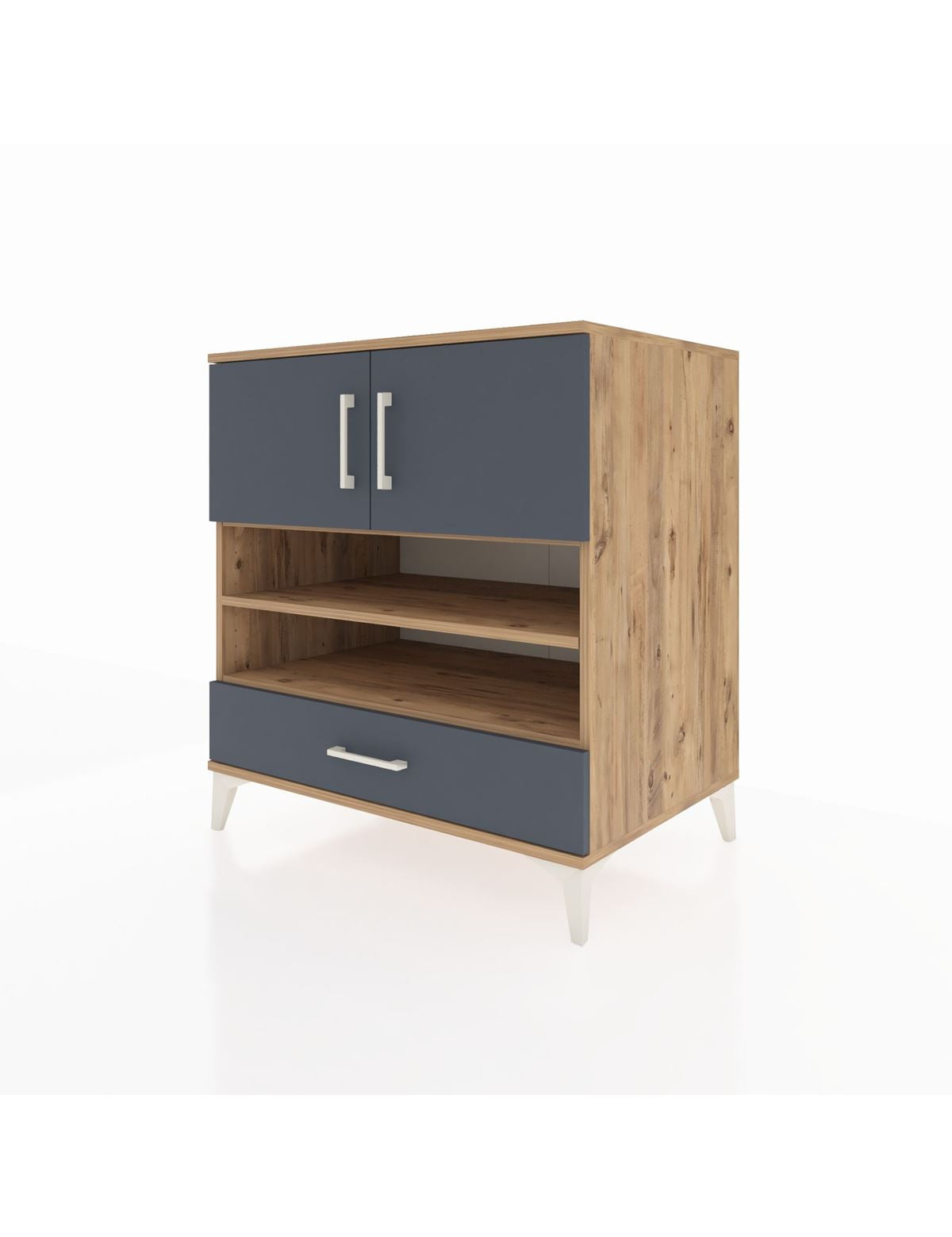 Kronos Şifonyer 4 Raflı Tek Çekmeceli 2 Kapaklı 88x59x96 - S70M032V8C
