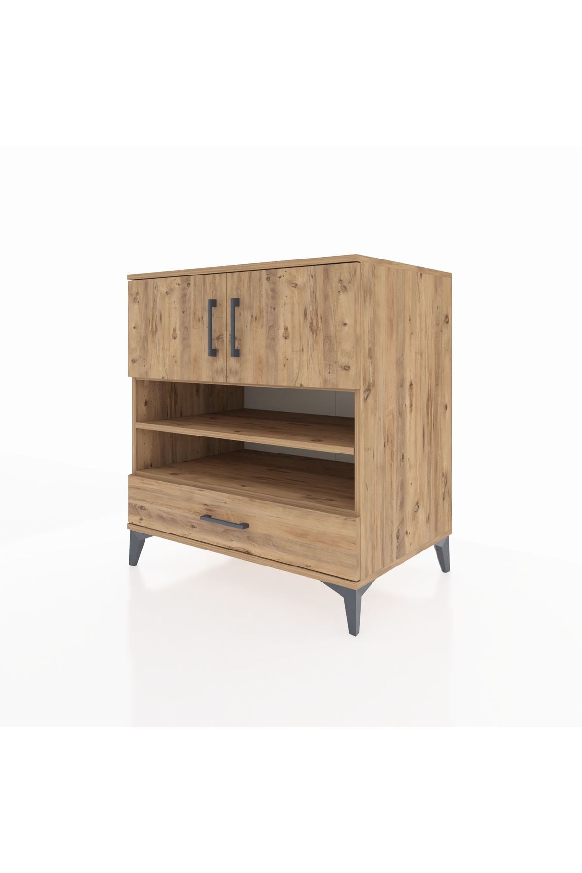 Kronos Şifonyer 4 Raflı Tek Çekmeceli 2 Kapaklı 88x59x96 - S70M032V9C