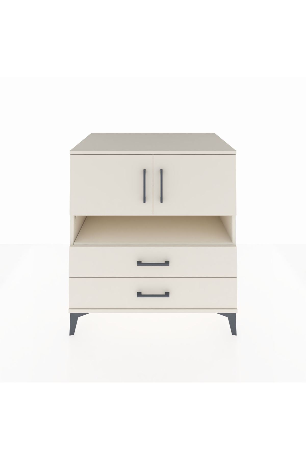 Kronos Şifonyer 3 Raflı 2 Çekmeceli 2 Kapaklı 88x59x96 - S70M033V1C
