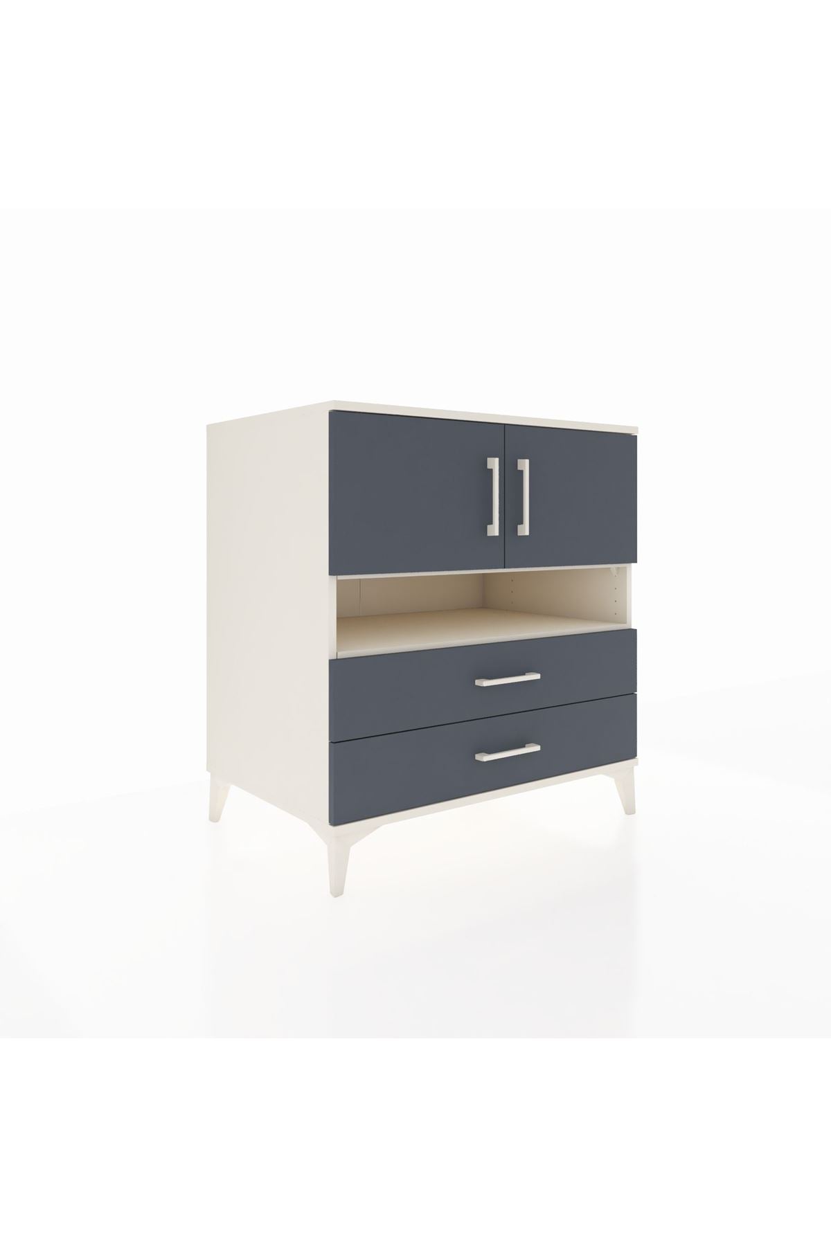Kronos Şifonyer 3 Raflı 2 Çekmeceli 2 Kapaklı 88x59x96 - S70M033V2C