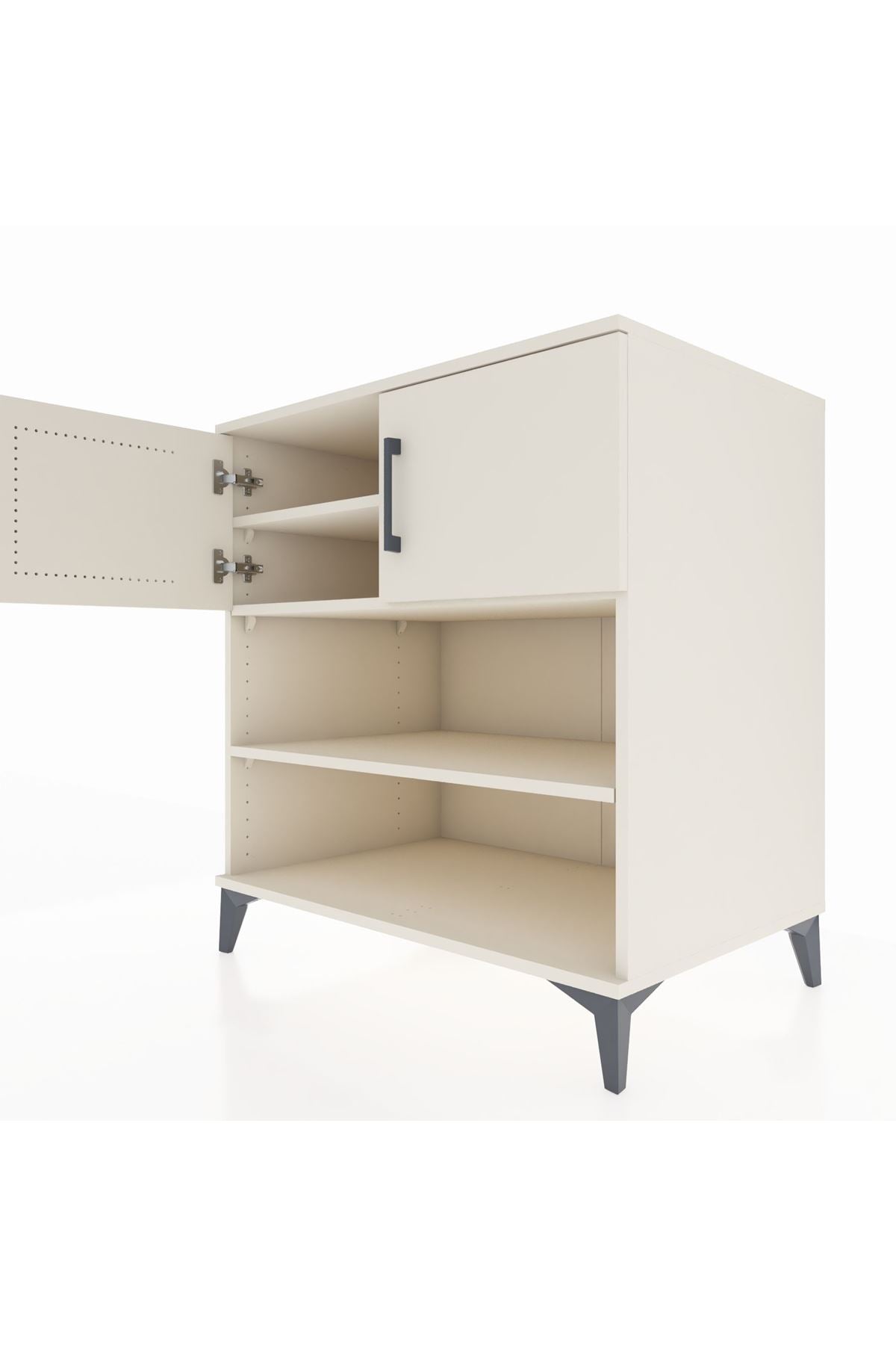 Kronos Şifonyer 3 Raflı 2 Kapaklı 88x59x96 - S70M034V1C