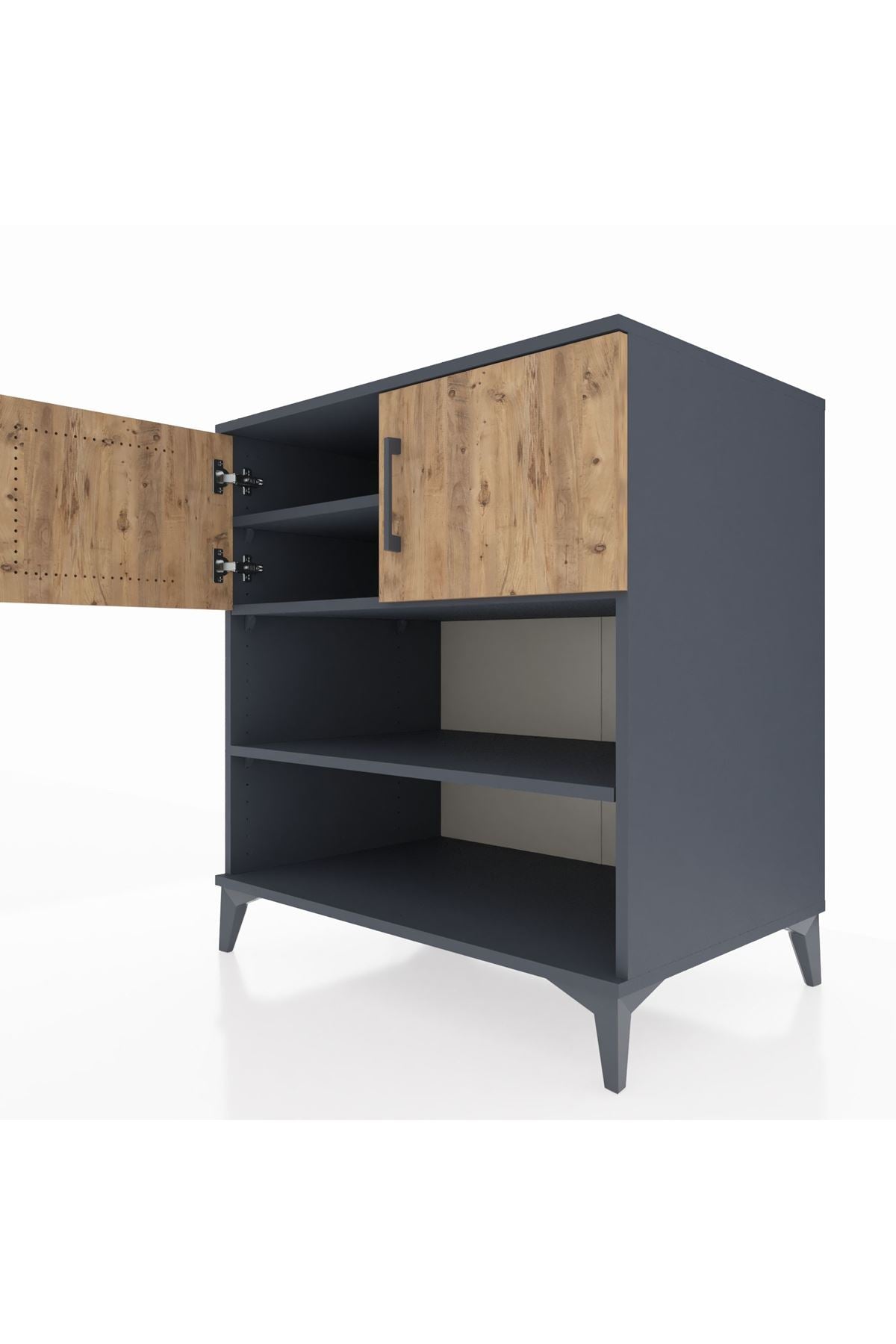 Kronos Şifonyer 3 Raflı 2 Kapaklı 88x59x96 - S70M034V6C