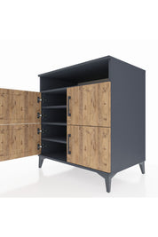 Kronos Şifonyer 4 Raflı 4 Kapaklı 88x59x96 - S70M035V6C