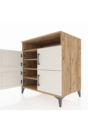 Kronos Şifonyer 4 Raflı 4 Kapaklı 88x59x96 - S70M035V7C