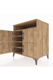 Kronos Şifonyer 4 Raflı 4 Kapaklı 88x59x96 - S70M035V9C