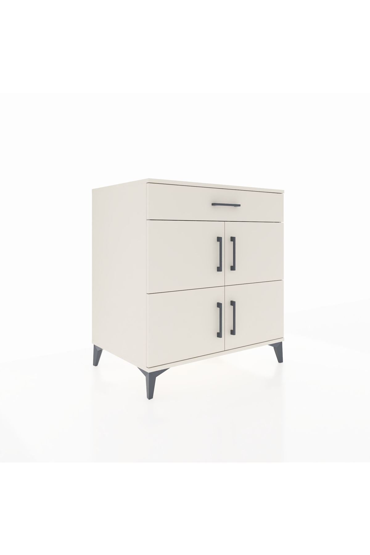 Kronos Şifonyer 3 Raflı Tek Çekmeceli 4 Kapaklı 88x59x96 - S70M036V1C