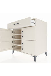 Kronos Şifonyer 3 Raflı Tek Çekmeceli 4 Kapaklı 88x59x96 - S70M036V1C