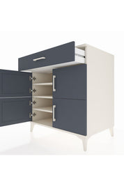 Kronos Şifonyer 3 Raflı Tek Çekmeceli 4 Kapaklı 88x59x96 - S70M036V2C