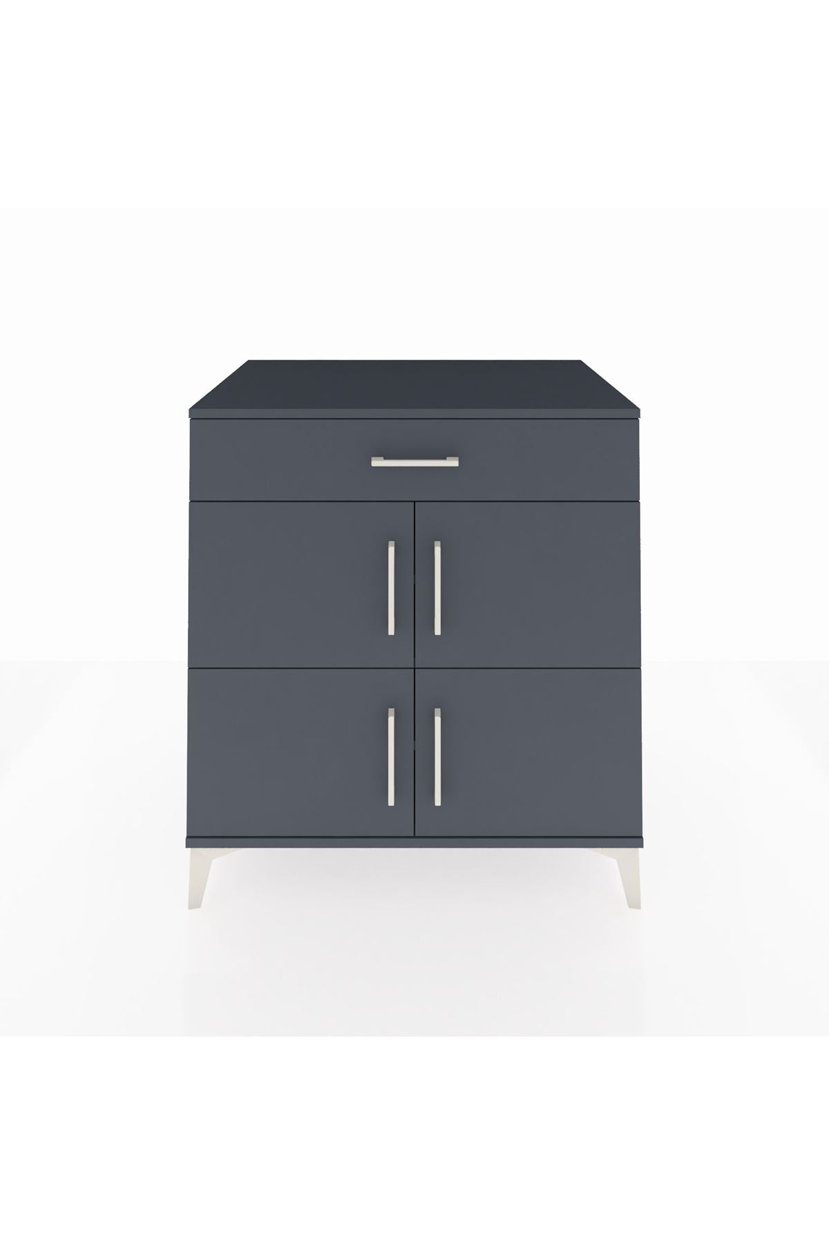 Kronos Şifonyer 3 Raflı Tek Çekmeceli 4 Kapaklı 88x59x96 - S70M036V5C