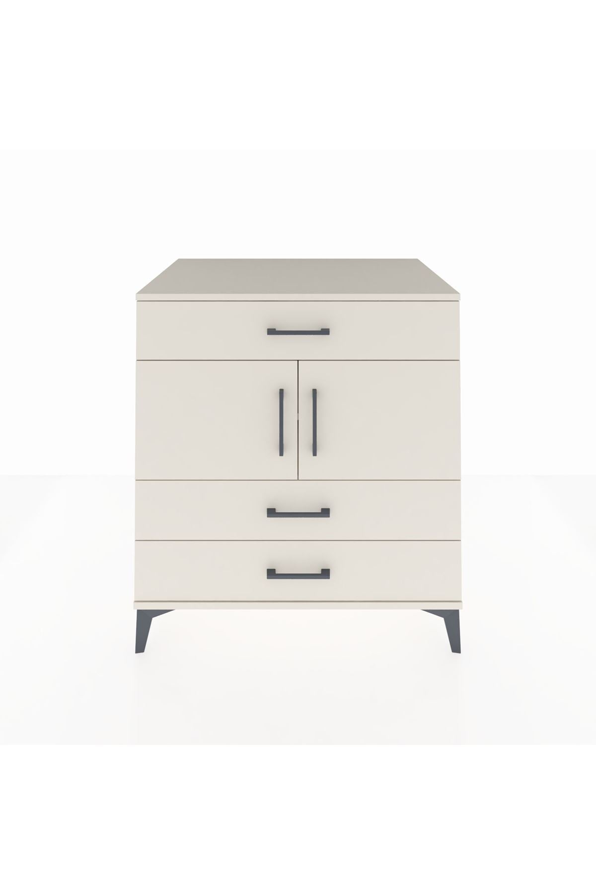 Kronos Şifonyer 2 Raflı 3 Çekmeceli 2 Kapaklı 88x59x96 - S70M037V1C