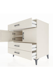 Kronos Şifonyer 2 Raflı 3 Çekmeceli 2 Kapaklı 88x59x96 - S70M037V1C
