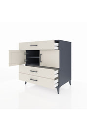 Kronos Şifonyer 2 Raflı 3 Çekmeceli 2 Kapaklı 88x59x96 - S70M037V4C