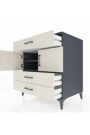 Kronos Şifonyer 2 Raflı 3 Çekmeceli 2 Kapaklı 88x59x96 - S70M037V4C