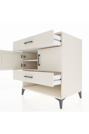 Kronos Şifonyer 2 Raflı 2 Çekmeceli 2 Kapaklı 88x59x96 - S70M038V1C