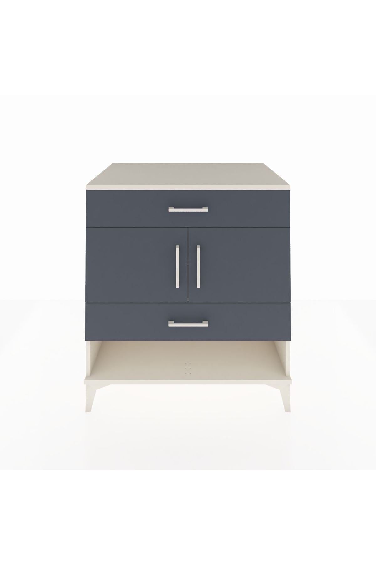 Kronos Şifonyer 2 Raflı 2 Çekmeceli 2 Kapaklı 88x59x96 - S70M038V2C