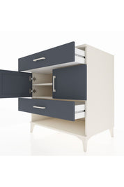 Kronos Şifonyer 2 Raflı 2 Çekmeceli 2 Kapaklı 88x59x96 - S70M038V2C