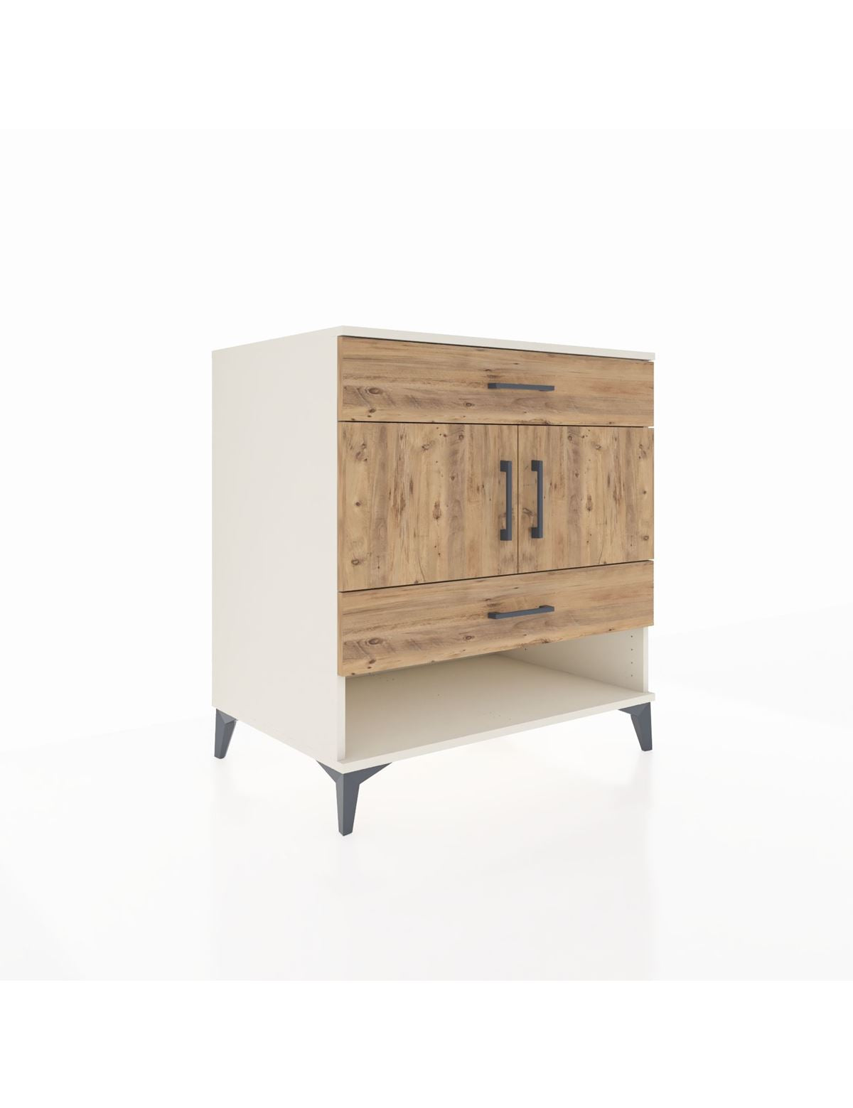 Kronos Şifonyer 2 Raflı 2 Çekmeceli 2 Kapaklı 88x59x96 - S70M038V3C