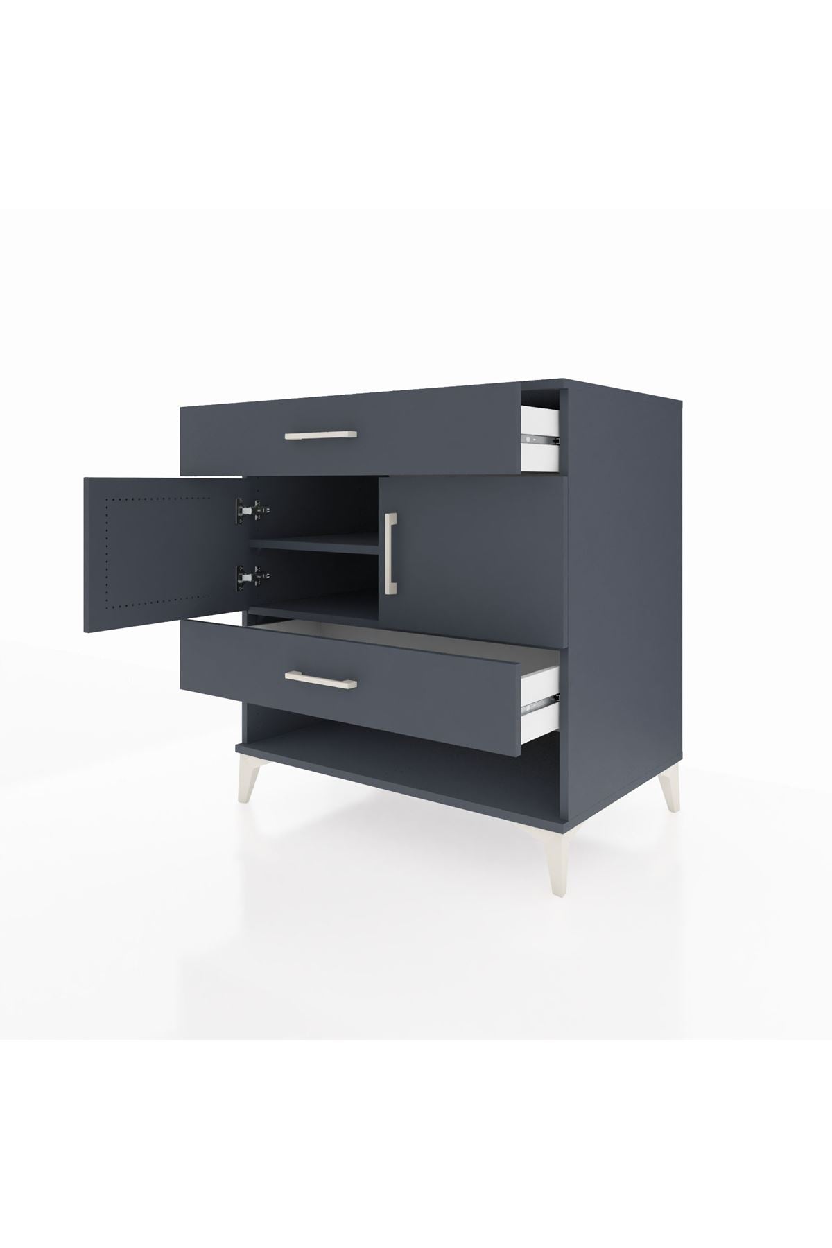 Kronos Şifonyer 2 Raflı 2 Çekmeceli 2 Kapaklı 88x59x96 - S70M038V5C
