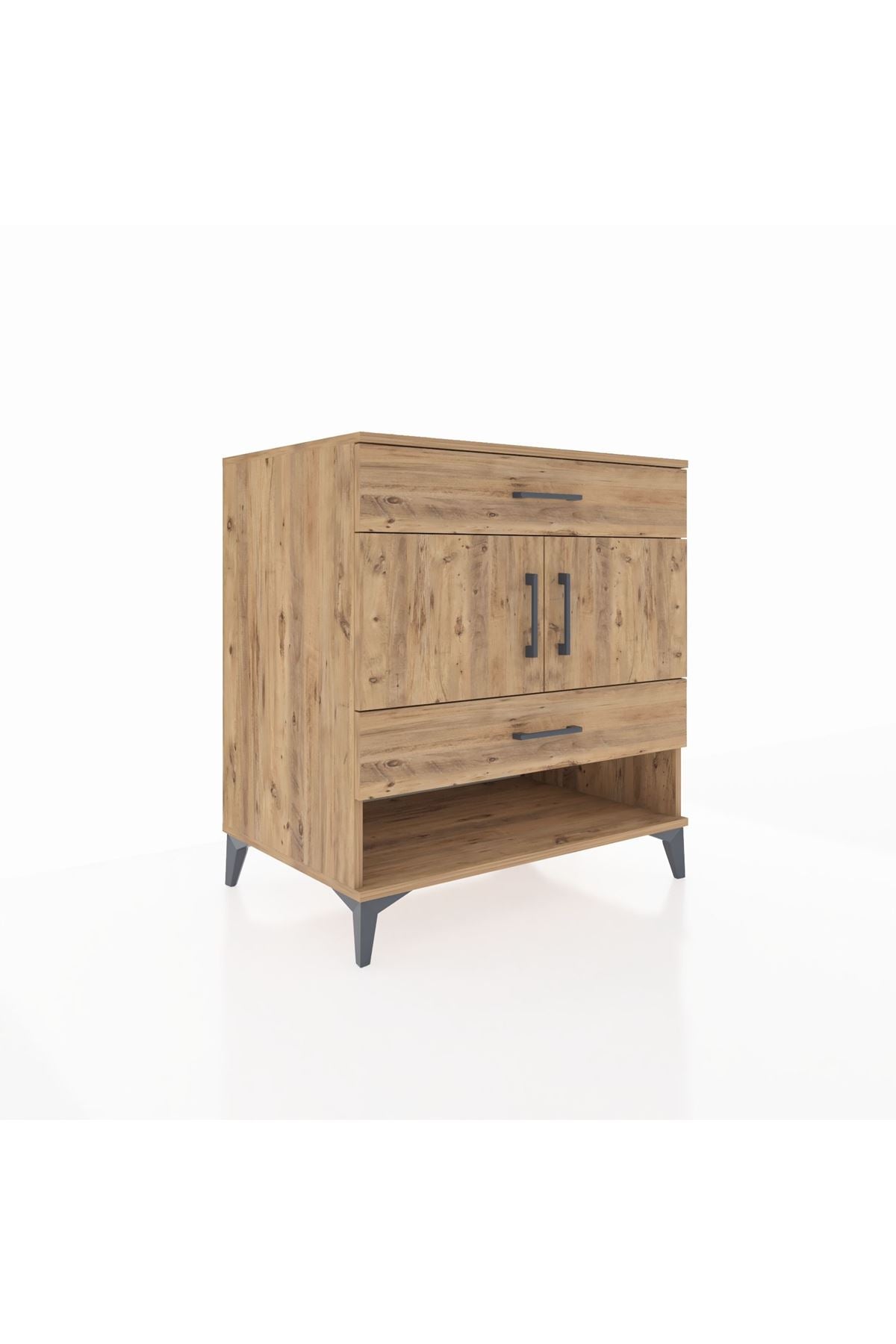 Kronos Şifonyer 2 Raflı 2 Çekmeceli 2 Kapaklı 88x59x96 - S70M038V9C
