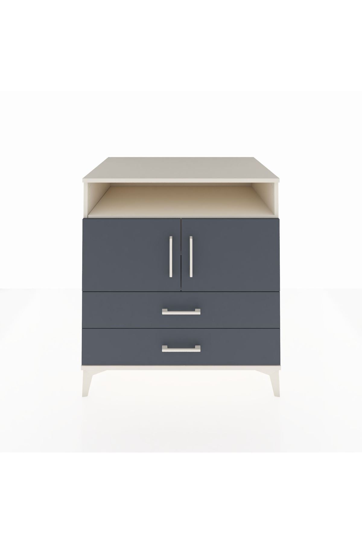 Kronos Şifonyer 3 Raflı 2 Çekmeceli 2 Kapaklı 88x59x96 - S70M039V2C